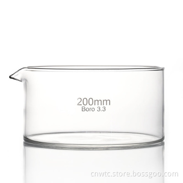 High Borosilicate Glass Crystallizing Dishes: 60-230ml Laboratory Glassware